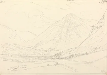 Grasmoor Mellbreak nyugati lábától, 1835. augusztus 2.