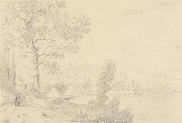 Nézzük a Wootton Bridge-et, Wight-sziget, 1828. augusztus