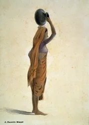 Purwari nő, India