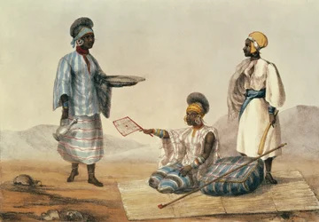 Soudan fekete népe, M. Gauci (fl.1810-46) metszetű tábla az Észak-afrikai utazások elbeszéléséből, 1821