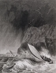 Az 1827. augusztus 12-i hóviharban a Walden-sziget melletti hajók a Journal of a Third Voyage for the Discovery of the North West Passage from Atlantic the Pacific 1824-25-ben adták elő.