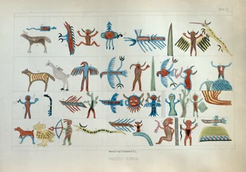 Wabeno Songs, Henry R. Schoolcraft „Information Respecting the History, Condition and Prospects of the Indian Tribes of the United States” című művéből, 1853-ban