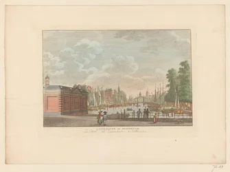 Kilátás a Leuvehavenre Rotterdamban Leuvehaven in Rotterdam / La canal dit Leuvehaven a Rotterdam (cím az objektumon)
