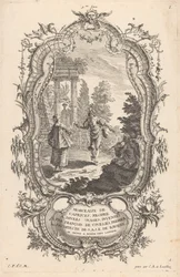 táncoló pár Táj alakok (sorozat címe) 9me Livre I Morceaux De Caprices, Propre A Divers Usages (sorozat címe az objektumon)