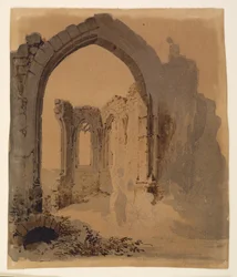 Gótikus templomrom két nővel