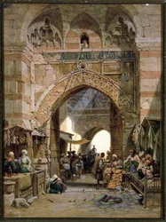 Bazárjelenet, 1875