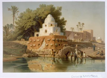 Ababda sejk sírja Minyában, Közép-Egyiptomban, 1871