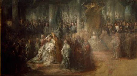III. Gusztáv svéd király (1746-92) megkoronázása
