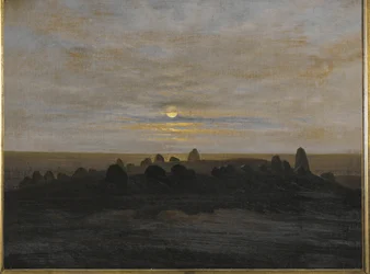 Kőkorszaki gát Rügen szigetén, Németország (olaj, vászon)