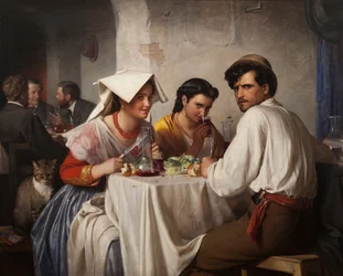 Egy római osteriában, 1866