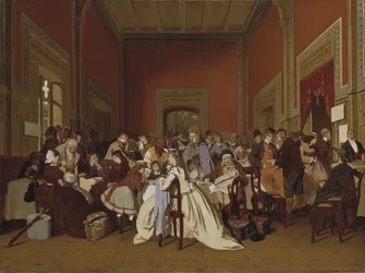 Második osztályú váróterem, 1865 körül