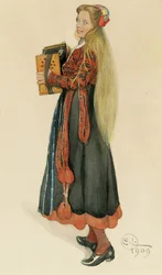 Lisbeth harmonikázik, 1909