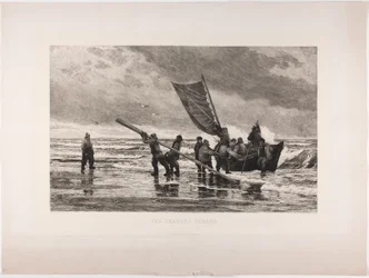 Skagen strandján
