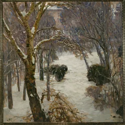 Heiligenstaedter park télen (olaj, vászon)
