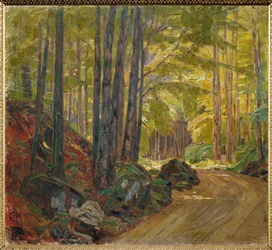 Path through the woods (festmény vászonra)