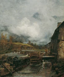 Vízimalom Goisernben (Jakob Schindler Emil nyomán)