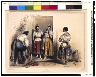 Pueblai nők, 1836 után (színes litó)