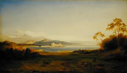 Öböl és kikötő Korfun, 1842 körül