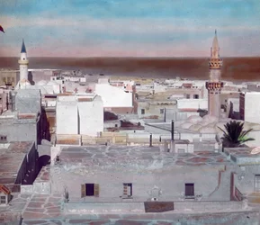 Észak-Marokkó, Fez városnézete, a kép dátuma: 1910 körül. Carl Simon Archívum