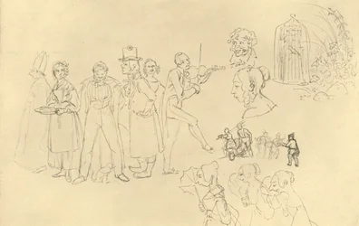 Verschiedene Typen, 19. század közepe-vége, 1924 körül.