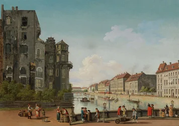 Berlini városi palota a Spree folyón, 1768.