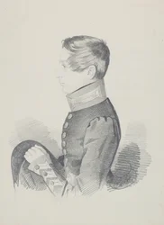 N. M. Golitsin gróf portréja, 1830-as évek.