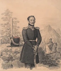 Fjodor Alekszandrovics Bekovics-Cserkasszkij portréja 1791-1833, 1822.