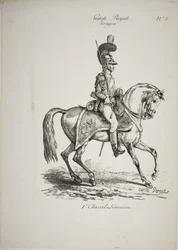Királyi Gárda, Norman lovas dragonyos és ló, No. 5, First Limoges Horse