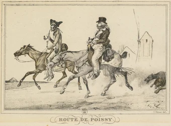 A mindennapi élet jelenetei, utak és utak: Út Poissyba..., 1816.