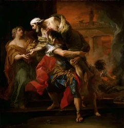 Anchiseket hordozó Aeneas