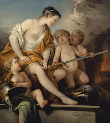 Vénusz és Ámor a Mars karjával, 1743 körül