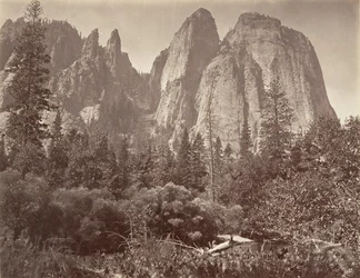 Cathedral Rocks and Spires, kb. 1872, nyomtatott kb. 1876.