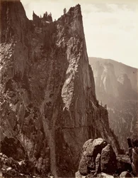 Sentinel Rock, Yosemite, kb. 1872, nyomtatott kb. 1876.