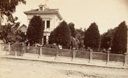 Charles Bernard rezidenciája. 312 Oak Street, San Francisco, California, kb. 1876.