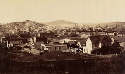 [Városkép a Rincon Hillről 1860-ban]