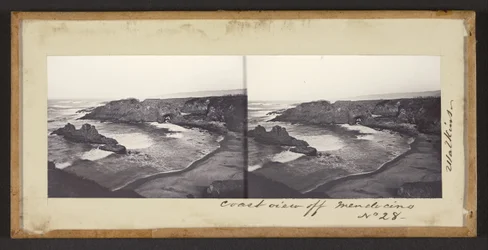 Parti kilátás Mendocino partjainál