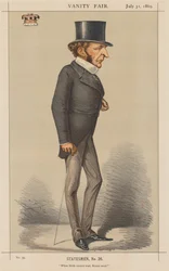 Vanity Fair: Stateman No. 26 Amikor a születés nem vezethet, Brains kell., 1869.
