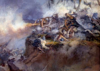 A san Martinói csata 1859. június 24-én (Részletfestés