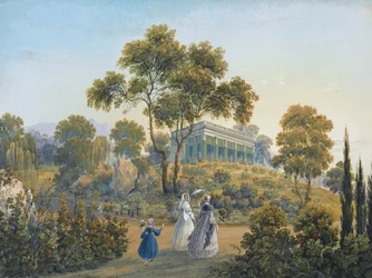 Miskhor látképe, 1842 körül