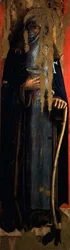 St. Anthony Abbot, a Castellano -völgy második triptichonjának bal oldali panelje (tempera a táblán)