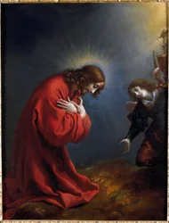 Krisztus az Olajfák kertjében, Carlo Dolci (1616-1686) festménye, 17. század, Genova, Musei di Strada Nuova (egykori Palazzo Rosso)