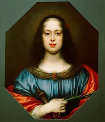 Vittoria della Rovere (1622-1694) portréja Szent Katalinként