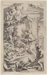 San Carlo Borromeo utolsóáldozást ad a pestis áldozatainak