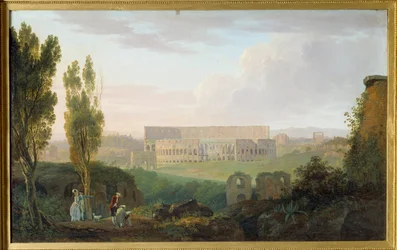 A kolizé a Palatinus felől nézve. Carlo Labruzzi festménye (1765-1818) Ec. Ital.