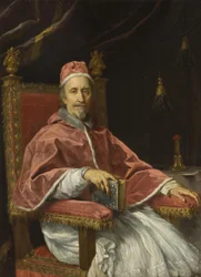 orosz: "IX. Kelemen pápa portréja (1600-1669) " Portrait of Pope Clement IX (1600-1669)