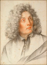 ""Önarckép"" (önarckép) Sanguine, Carlo Maratta (1625-1713) kb 1681-1682 Mérete 50,5x36,3 cm Albertina, Bécs