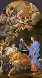 Barokk: Szent József halála - Szent József halála Carlo Marattától (1625-1713)