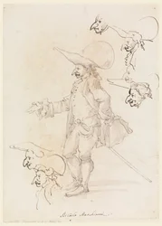 Rajz, karikatúrák, 1725-75 körül