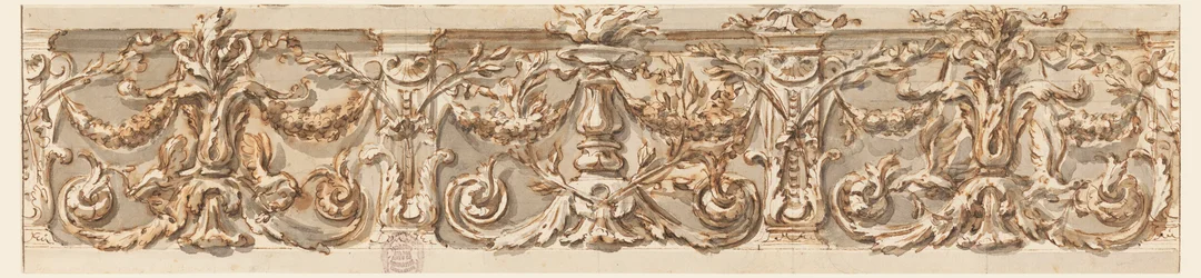Rajz, frízterv, 1770 körül.
