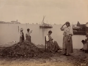 Chioggia, A kikötő alatt, c. 1870.